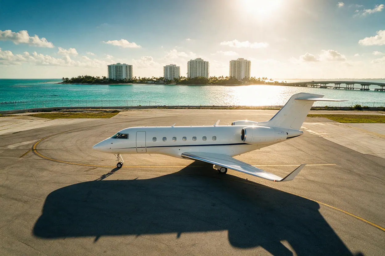 Private jet in Miami