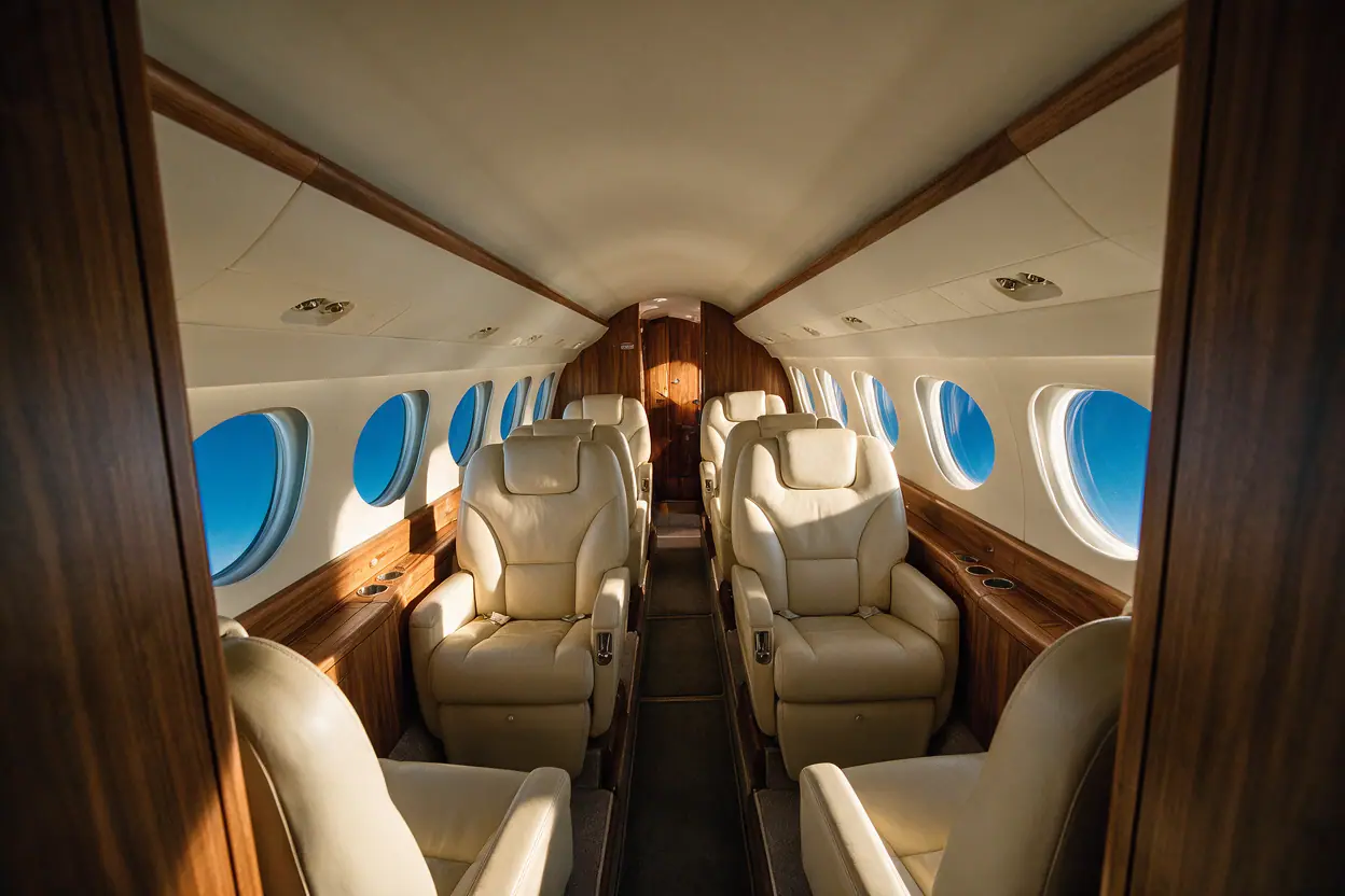Heavy jet cabin interior