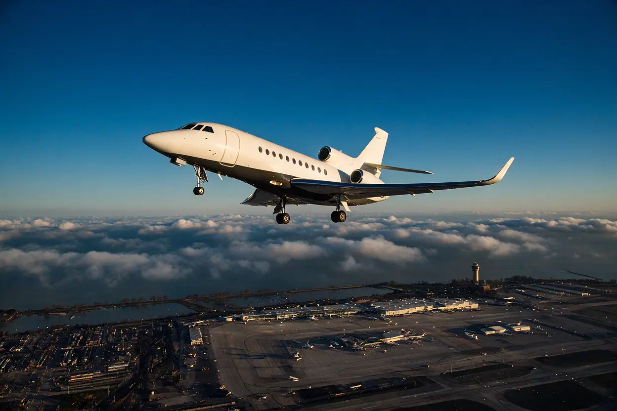 Private jet in Chicago