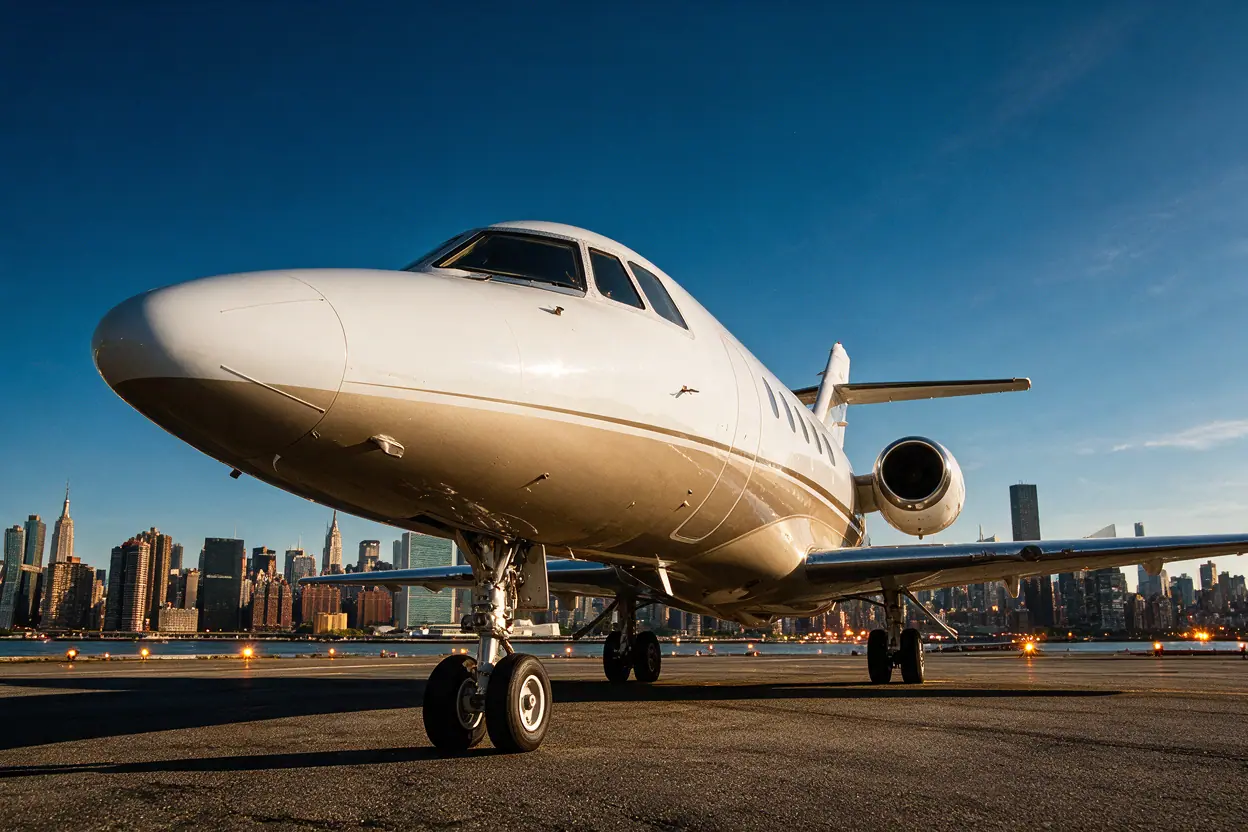 Private jet in New York