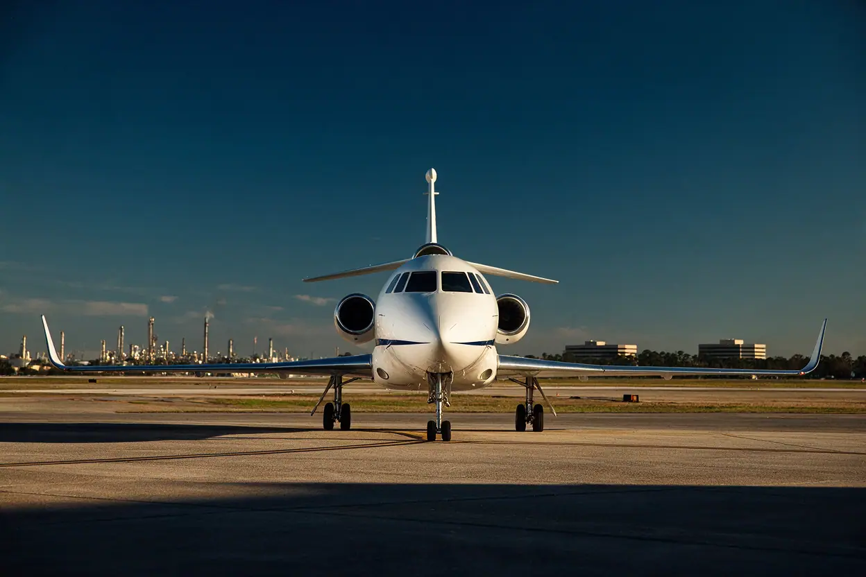 Private jet in Houston