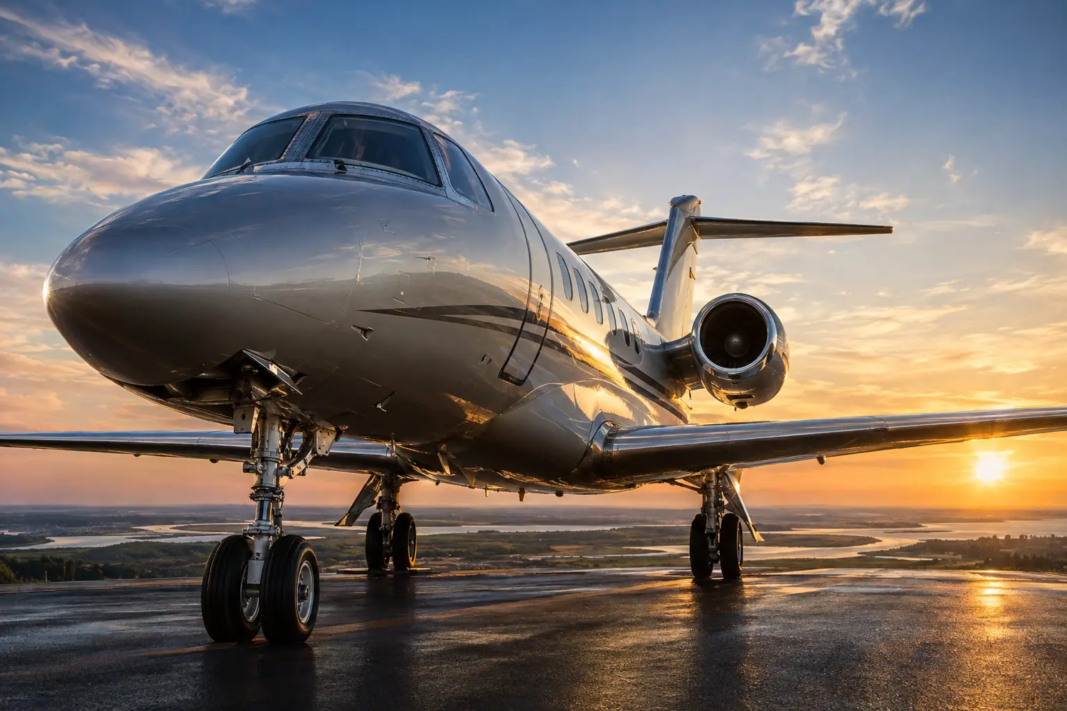 Afternoon on a the US runway