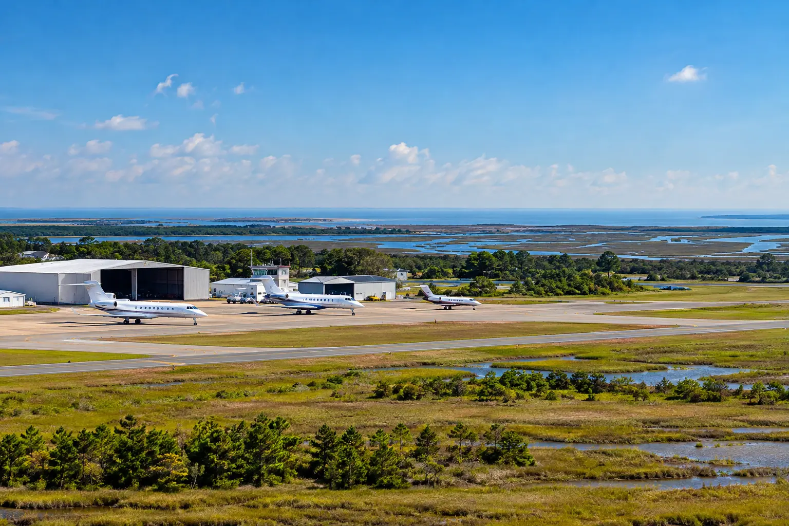 Private jets at Miami-Opa Locka Executive Airport